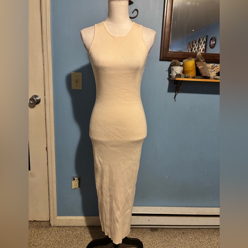 HAEOF, Ribbed, Knit, Tank Dress